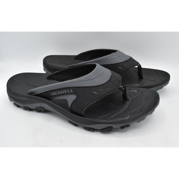Merrell‎ Mens Size 9 Huntington Sport Black Flip Flop Thong Sandals main image 10